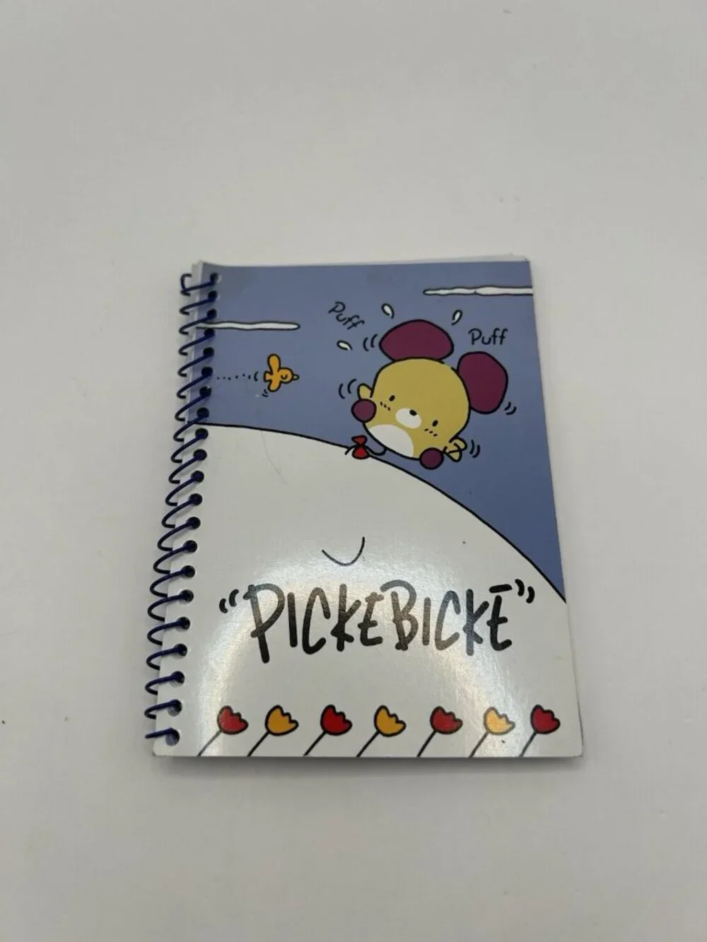 Sanrio 1995 Picke Bicke Spiral Notepad 33 Sheets Vintage Pickebicke Puff Bird